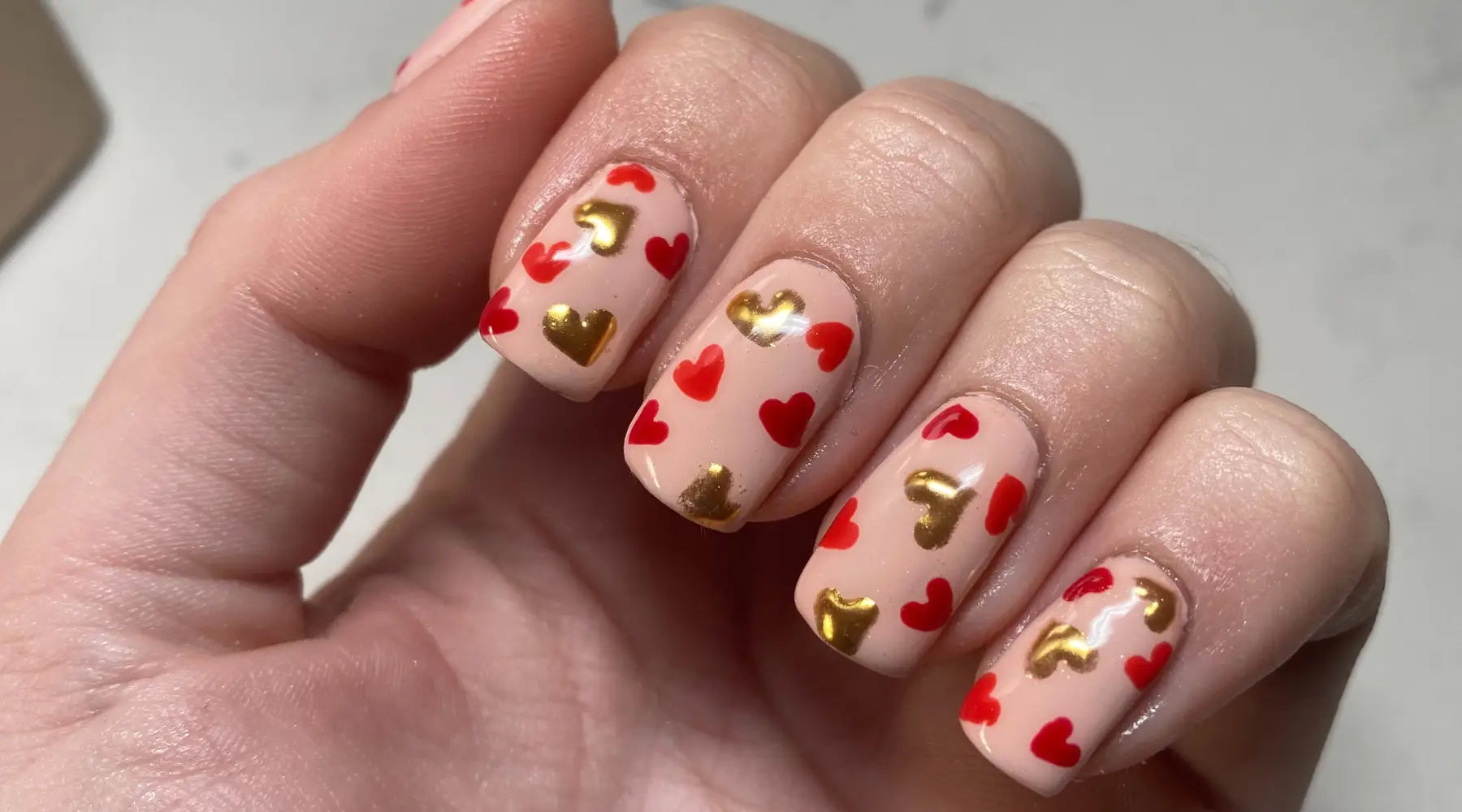 How to create cute and simple Valentines Nails! Bluesky Cosmetics