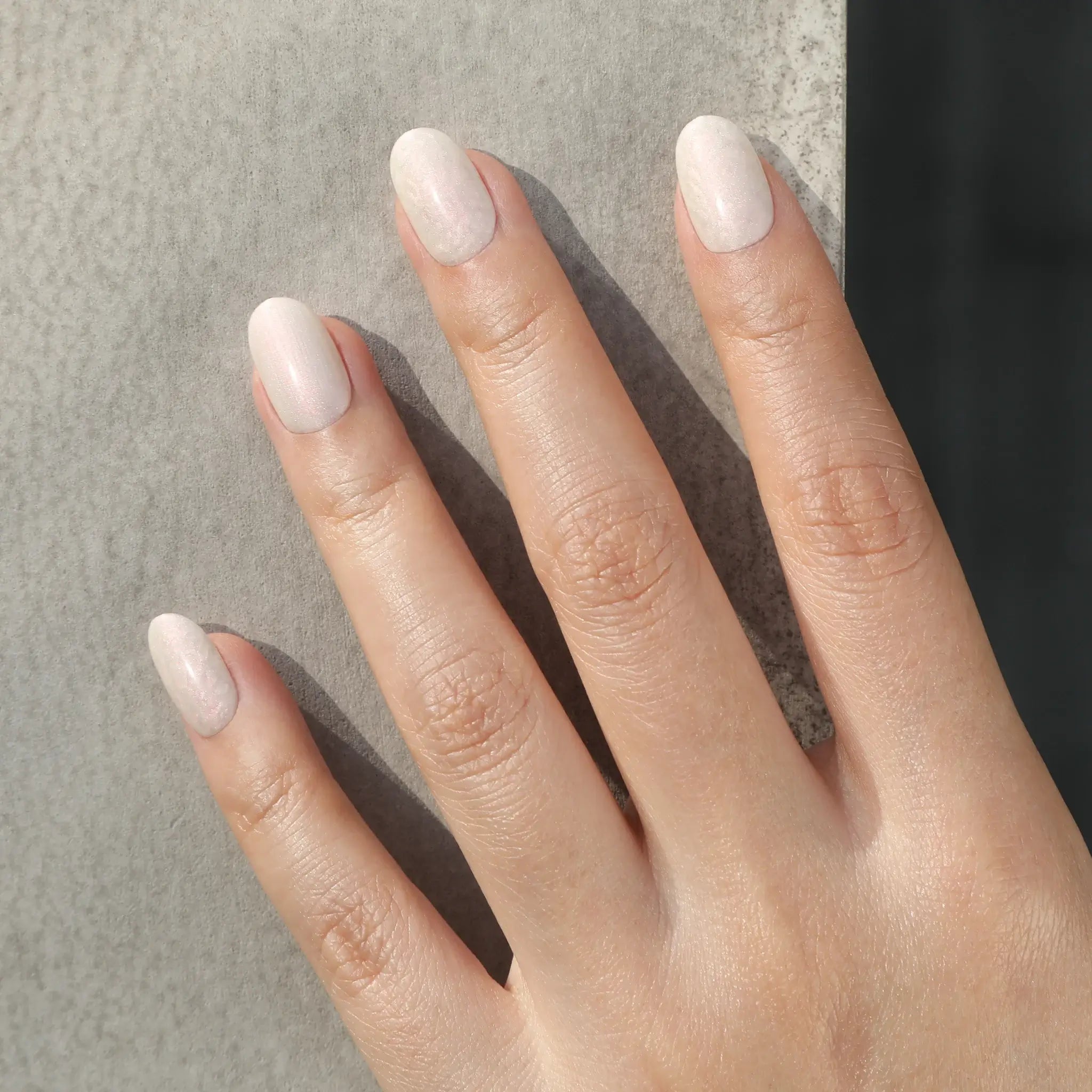 Minimalist Pearl Nail Art for Brides