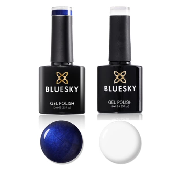 Bluesky Festive Gel Polish Duo Blue Christmas & Studio White