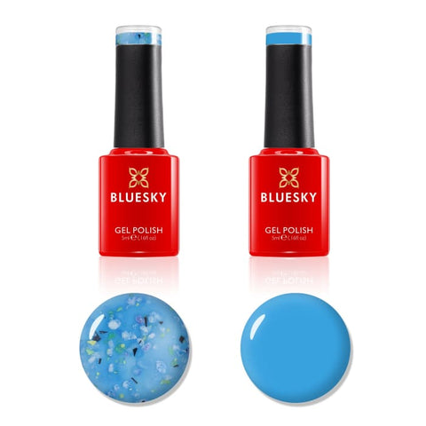 Bluesky Gel Polish Mini Duo - Flower Gel - Blue