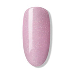 Bluesky Nude Baby Pink Take It Easy Gel Polish with fine glitter nail tip