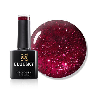 Bluesky Gel Polish - 80631 - Red Glitter Sparkle