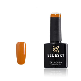 Bluesky Gel Polish - ORANGE SORBET - A108 bottle and colour swatch