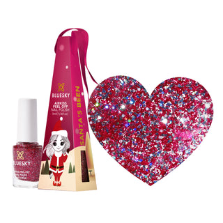 Bluesky Kids Airkiss Christmas Exclusive Bauble - 5ml - Santa's Been bottle and colour swatch