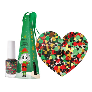 Bluesky Kids Airkiss Christmas Exclusive Bauble - 5ml - Mischievous Elf bottle and colour swatch