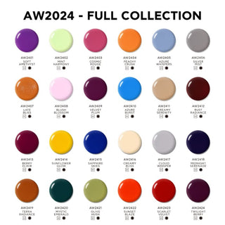 Autumn/Winter 2024 Full Collection bottle and colour swatch