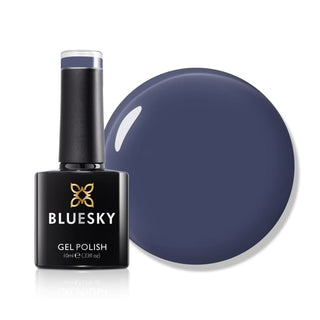 Bluesky Gel Polish - AW2302 - Short Blue Tales bottle and colour swatch