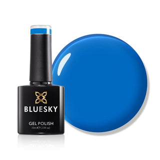 Bluesky Gel Polish - AW2312 - Sky Loud bottle and colour swatch