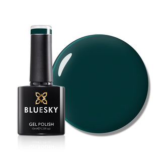 Mystic Emerald - AW2420 - 10ml Gel Polish bottle and colour swatch