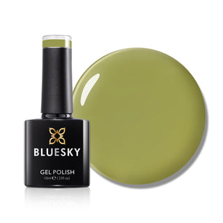 Olive Hush - AW2421 - 10ml Gel Polish bottle and colour swatch