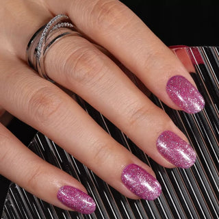 Bluesky Dazzling Platinum Gel Polish - BDP06 - Pink Sequins product image