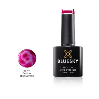 Bluesky Blossom Gel - BE MY DAHLIA - 02 bottle and colour swatch