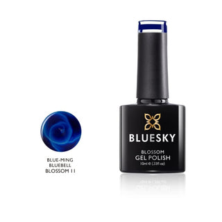 Bluesky Blossom Gel - BLUE-MING BLUEBELL - 11 bottle and colour swatch