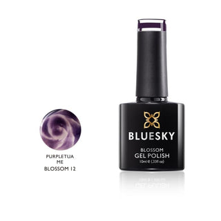 Bluesky Blossom Gel - PURPLETUA ME - 12 bottle and colour swatch