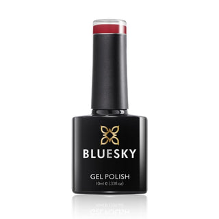 Bluesky Gel Polish - KISS ME RED - BSH020 colour on nail tip