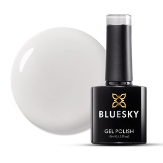 Bluesky Gel Polish - Milky White - CM01 bottle and colour swatch