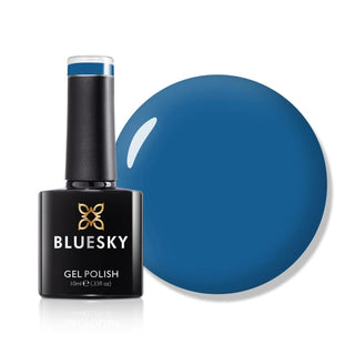 Bluesky Gel Polish - DC062 - Dodger Blue bottle and colour swatch