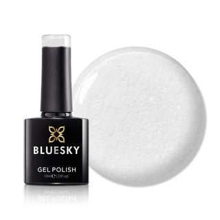 Bluesky Gel Polish - Glitter Neon 01 - White bottle and colour swatch