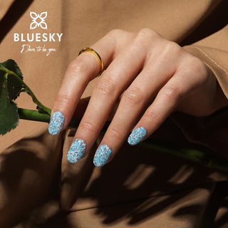 Bluesky Gel Polish - Glitter Neon 02 - Pale Blue