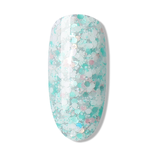 Bluesky Gel Polish - Glitter Neon 15 - Turquoise