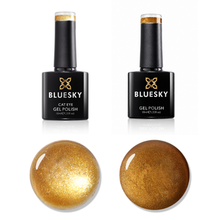 Golden Glow - Molten Metallic 10ml Gel Polish Duo
