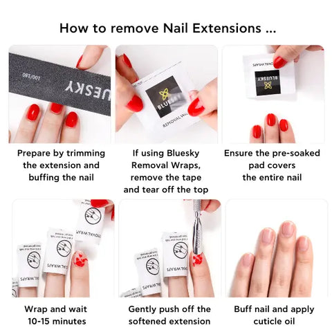 How to remove nail extensions