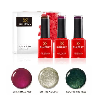 Bluesky Mini Trio Set - It's Christmas bottles and colour swatches