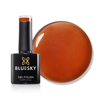 Bluesky Glass Gel Polish - LBG02 - Amberina bottle and colour swatch