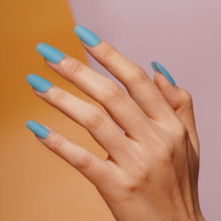 Bluesky 2 in 1 Matte Colour & Top Gel Polish - LBM02 - Mandarin Blue product image