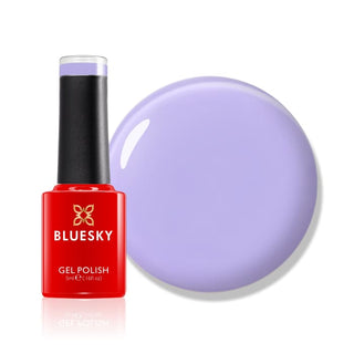 Bluesky Gel Polish Mini - Purple to Nibble - LPD10 bottle and colour swatch