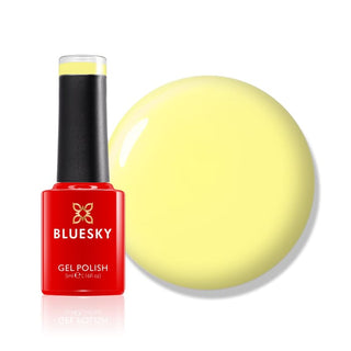 Bluesky Gel Polish Mini - Yellow Brings a Smile - LPD15 bottle and colour swatch