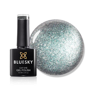 Bluesky Sparkle Diamond Cat Eye Gel Polish - LSD05 - Diamond Dust bottle and colour swatch