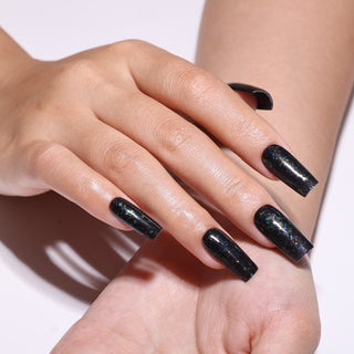 Bluesky Gel Polish - BLACK WITH RAINBOW - LT123