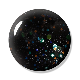 Bluesky Gel Polish - BLACK WITH RAINBOW - LT123