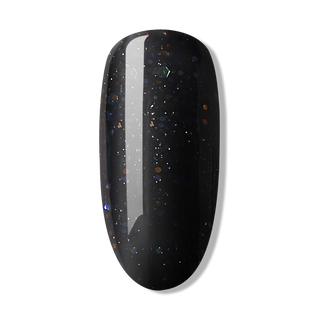 Bluesky Gel Polish - BLACK WITH RAINBOW - LT123