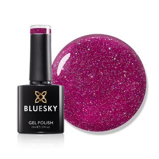 Bluesky Gel Polish - LVM04 - Berry Burst bottle and colour swatch