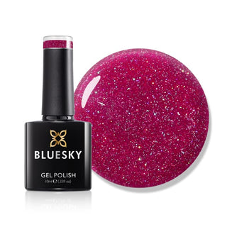 Bluesky Gel Polish - LVM05 - Viva Magenta bottle and colour swatch