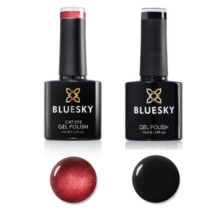 Bluesky Gel Polish Duo - "Love & Lust" - Velvet Burgundy & Blackpool