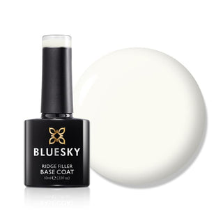 Bluesky Ridge Filler Base Coat - MB10 - White bottle and colour swatch