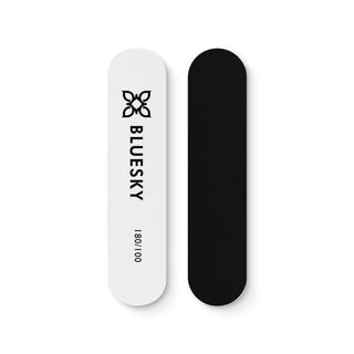 STUB - Mini Buffer & Nail File 180/100 bottle and colour swatch