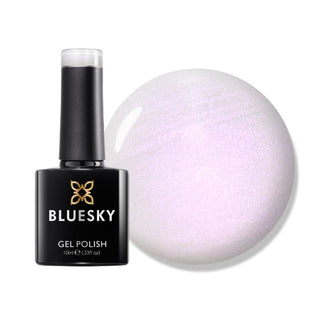 Bluesky Gel Polish - MO04 - Candyfloss & Lipgloss bottle and colour swatch