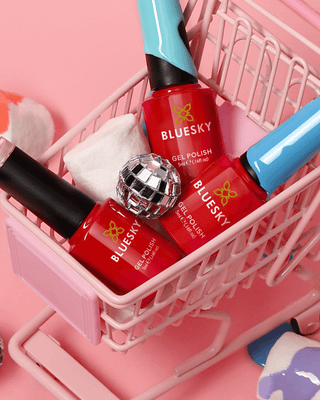 Bluesky Smalto Per Unghie Gel, Rose Gold, S06N, Luccichio, Rosa, Oro - Foto 9