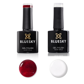 Bluesky Gel Polish Duo - "Opposites Attract" - Gweneira & Alluring Wine