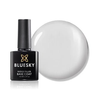 Bluesky Ridge Filler Base Coat - Clear bottle and colour swatch