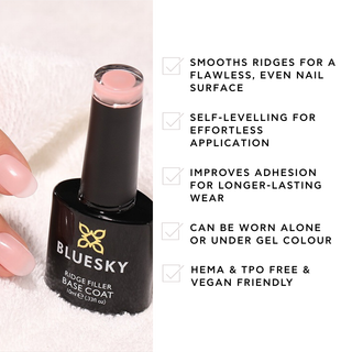 Pink Shimmer - MB02 - 10ml Ridge Filler Base Coat