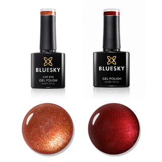 Ruby Flame - Molten Metallic 10ml Gel Polish Duo