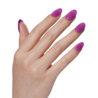 Bluesky Gel Polish - Sparkle Neon 05 - Purple colour on a hand