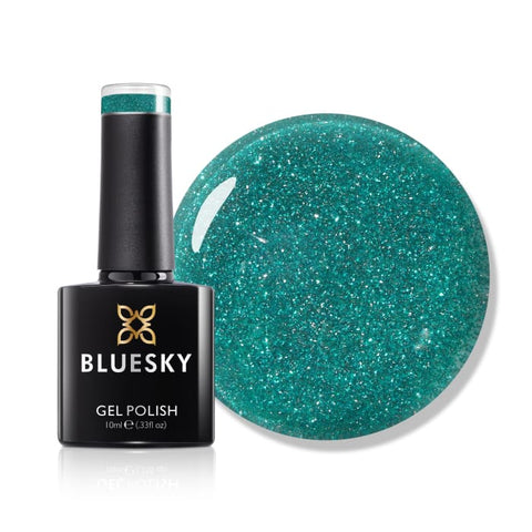 Bluesky Gel Polish - Sparkle Neon 06 - Blue