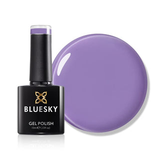 Bluesky Gel Polish - SS2412 - Serenity Lavender bottle and colour swatch