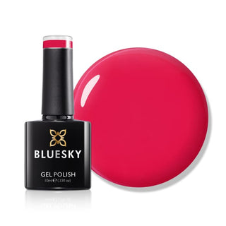 Bluesky Gel Polish - SS2418 - Red Love bottle and colour swatch